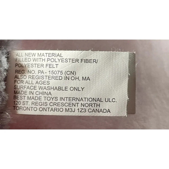 Best Made Toys Elephant Fat Head Grey Pink Plush Stuffed Animal 2018 - Picture 7 of 8